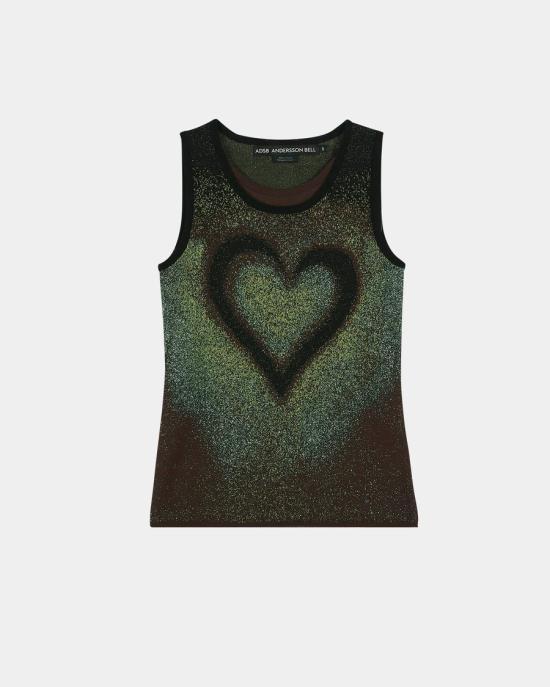 Andersson Bell Sleeveless T-Shirt Women’s Top atb1477w GREEN DOM