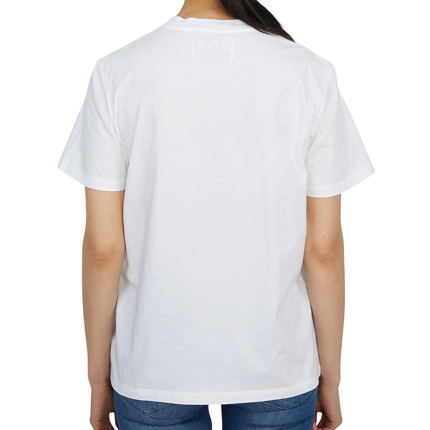GOLDEN GOOSE Womens Short Sleeve T-Shirt White Cotton Tee