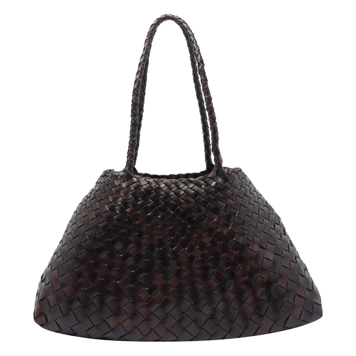 Dragon Diffusion Dark Brown Leather Shoulder Bag