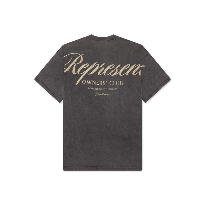 REPRESENT Vintage Gray Owners Club Script T-Shirt OCM41201 47
