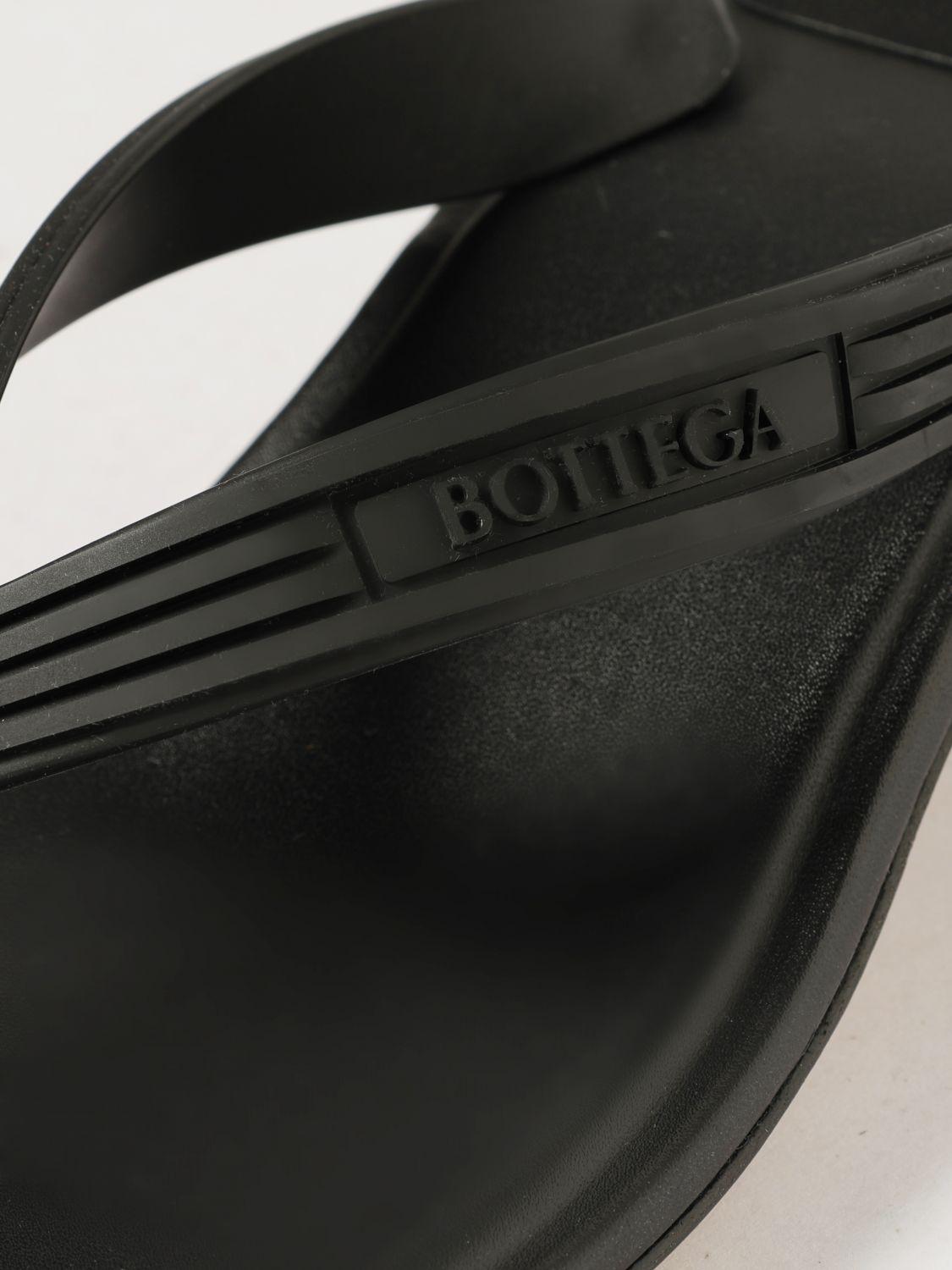 Bottega Veneta Black Leather Strappy Sandals