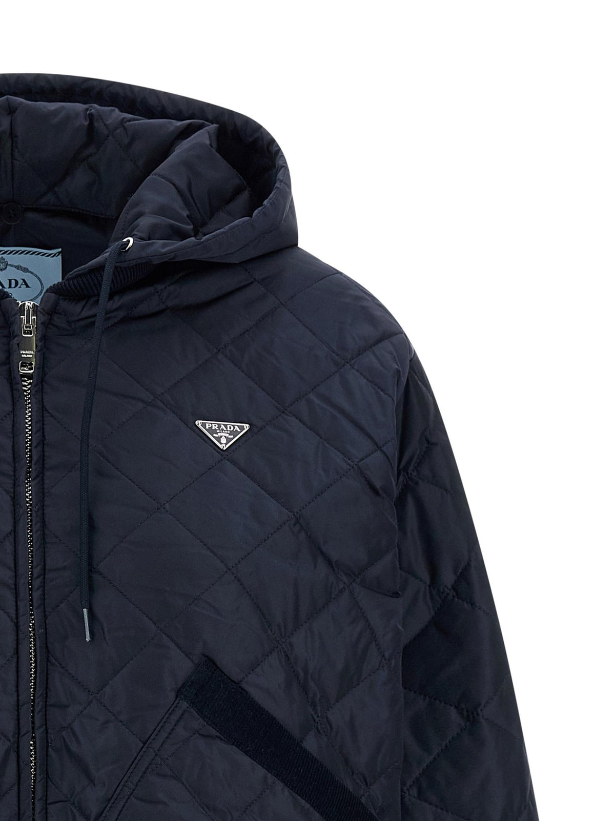 PRADA Black Nylon Down Puffer Jacket for Women