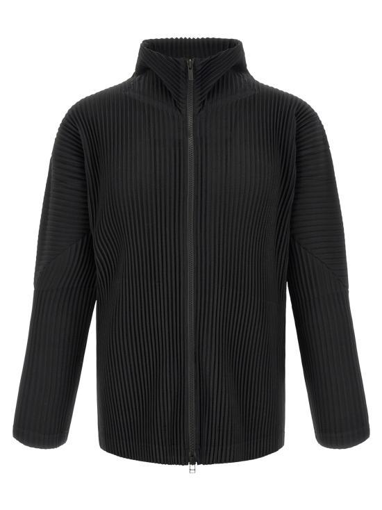 Issey Miyake Homme Plissé Black Pleated Jacket