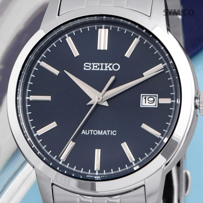 Seiko Classic Round Navy Dial 100m Water Resistant Automatic Men’s Meta SRPH87K1