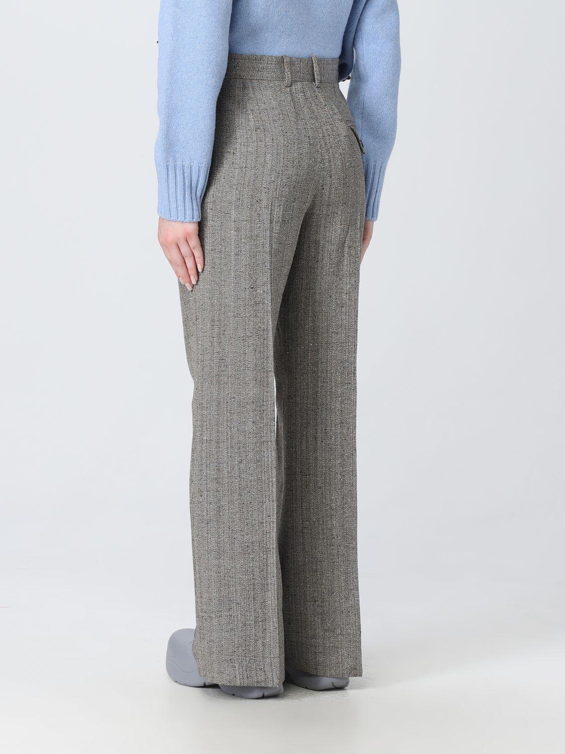 Bottega Veneta Brown Wool Classic Trousers Pants