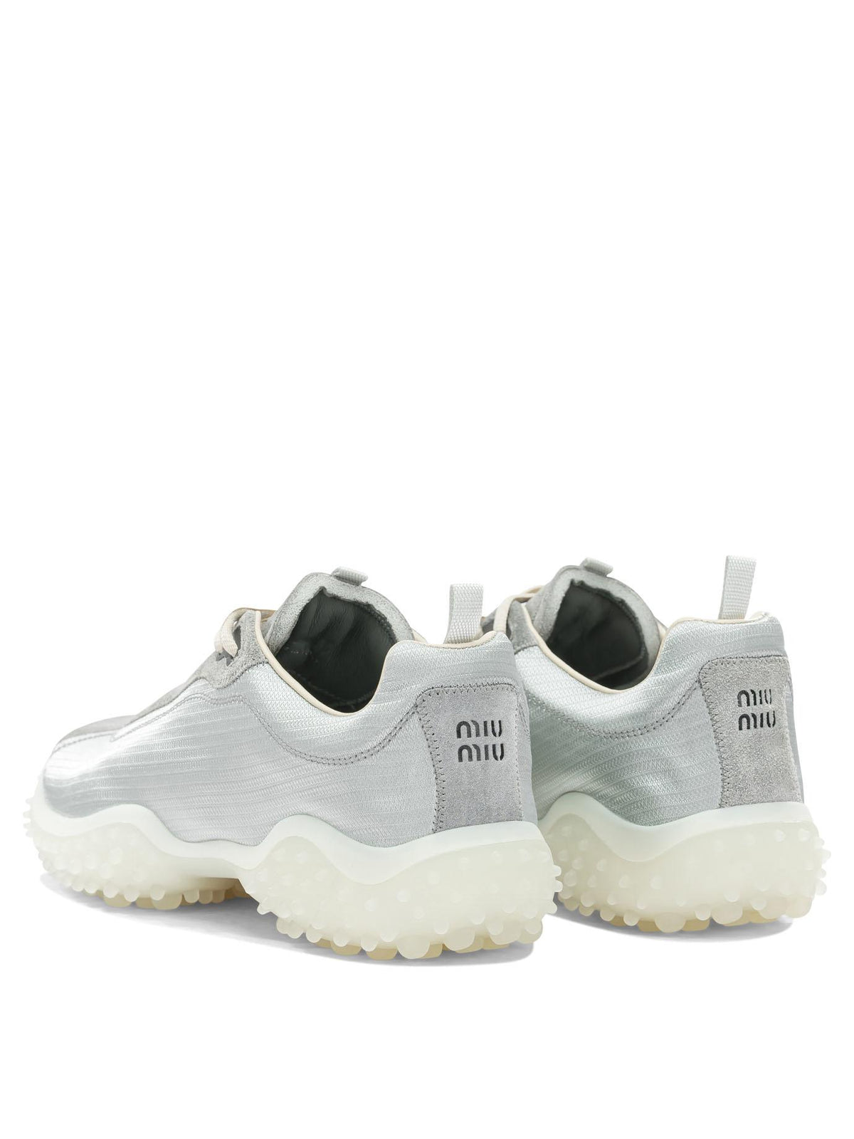 Miu Miu Leather Low-Top Sneakers White Women’s