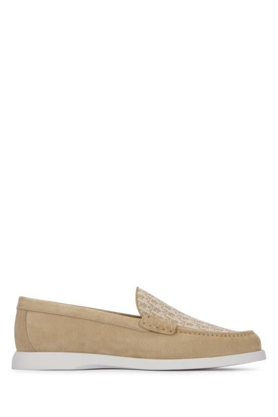 DIOR Beige Leather Loafers for Men 3LO131ZWN161 BEIGE