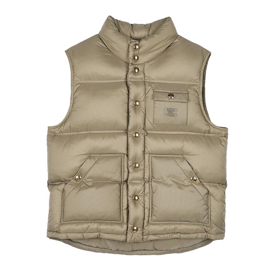 CELINE Triomphe Pocket Puffer Vest for Women RV0QO0C66 02BG