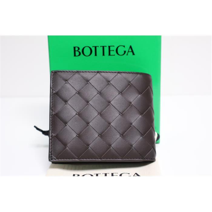 Bottega Veneta Intrecciato Leather Bifold Wallet Brown