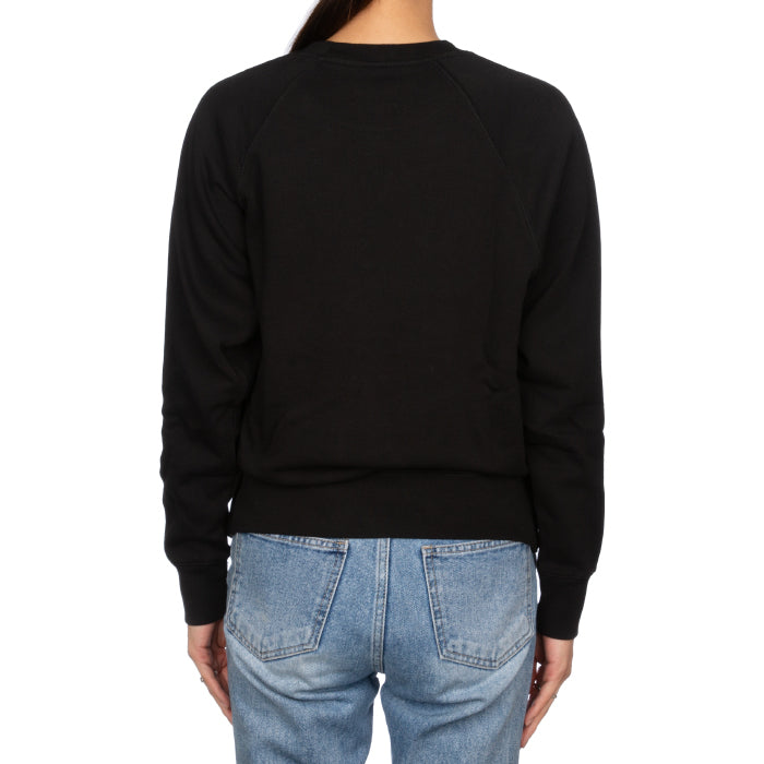 Zadig&Voltaire Women's Black Fleece-Lined Crewneck Sweatshirt SJTS7106F