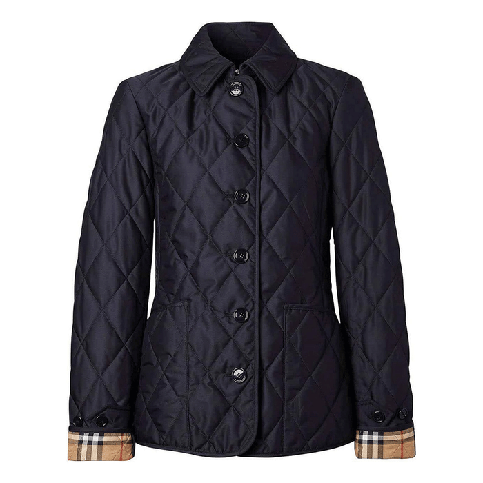 BURBERRY Women’s Diamond Quilted Jacket Navy 8049867
