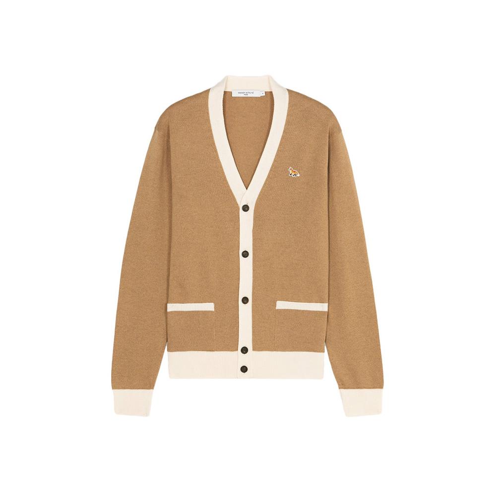 Maison Kitsune Women’s Bicolor Fox Cardigan