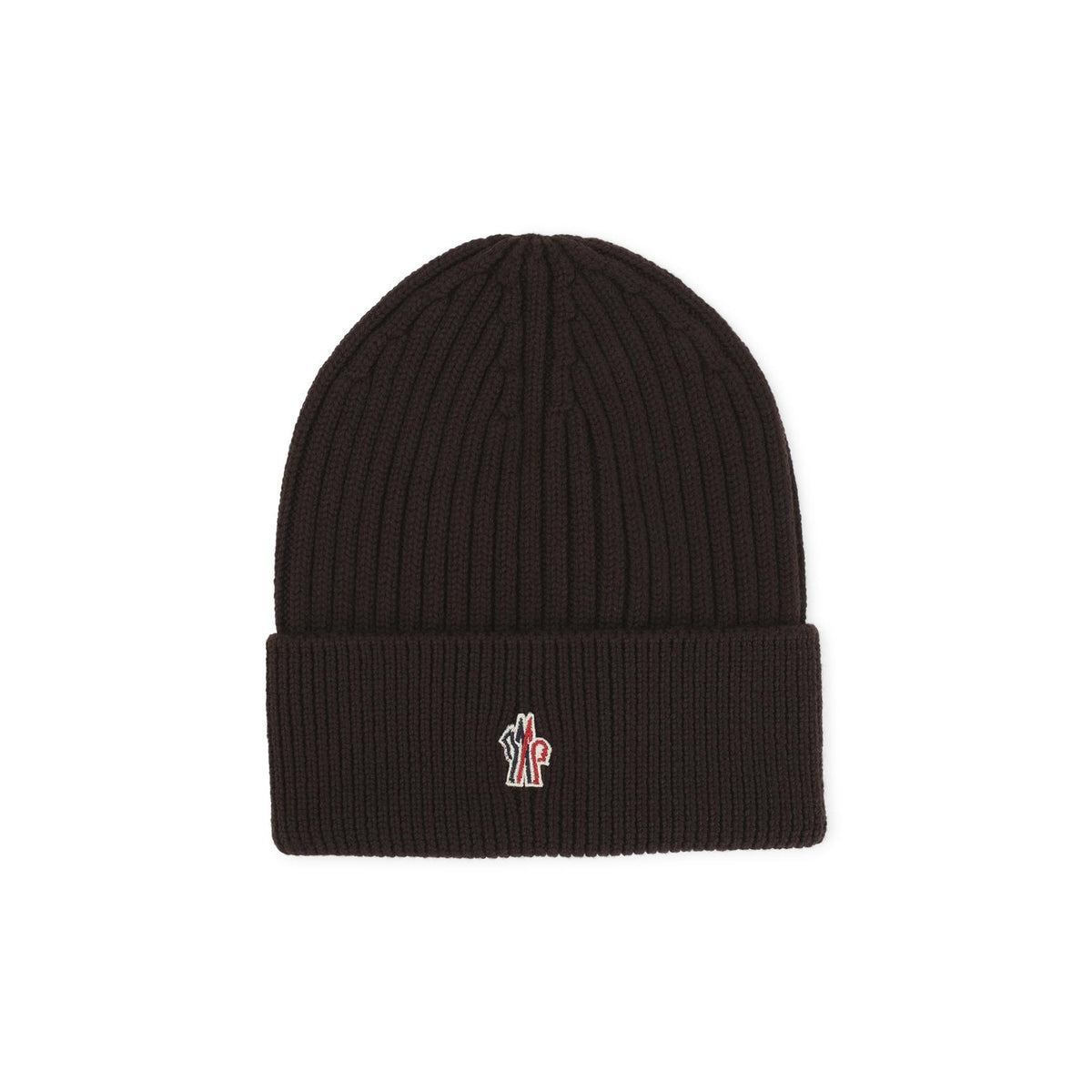 Moncler Wool Rib Knit Beanie Hat Black Men’s