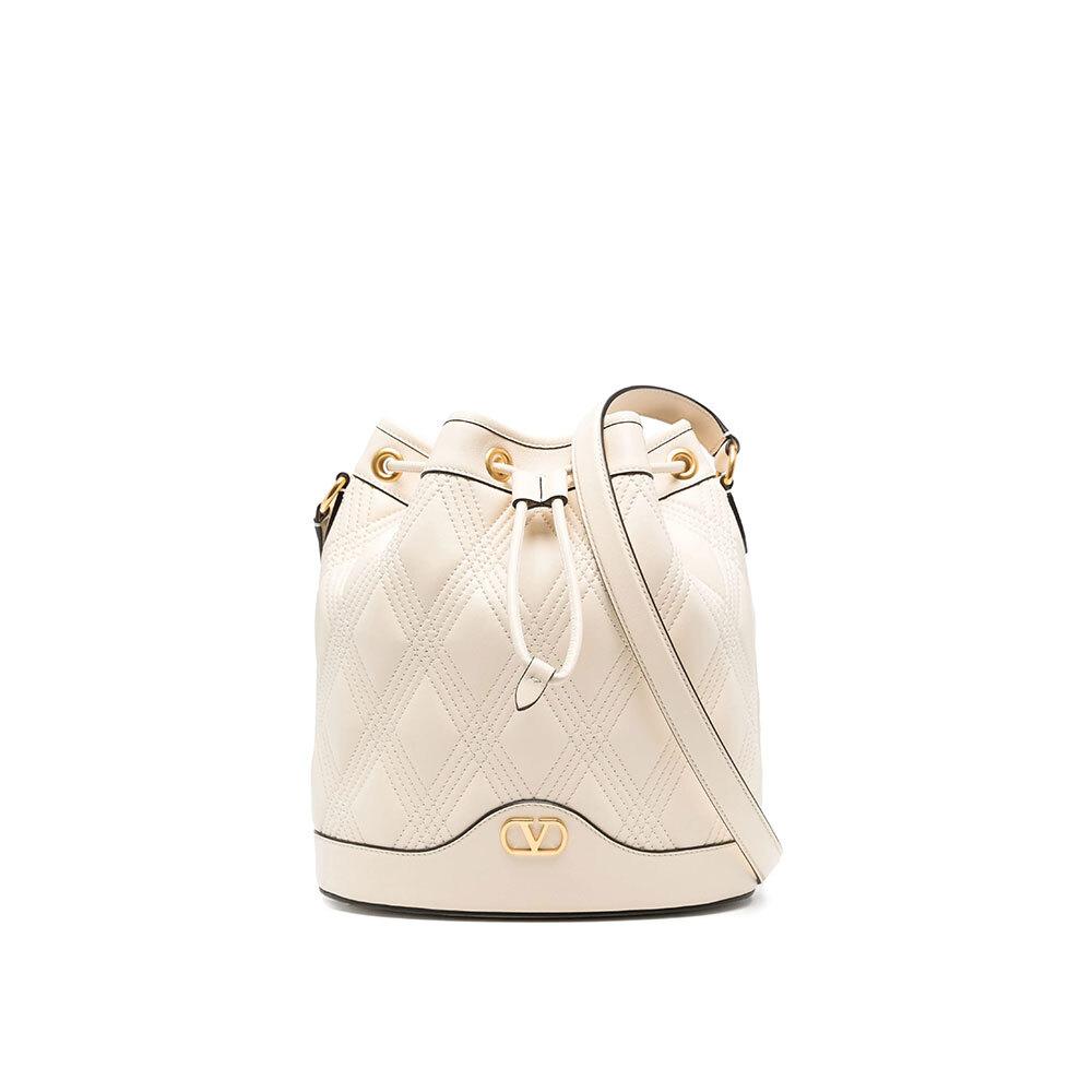VALENTINO Quilted Bucket Shoulder Bag for Women 6W2B0R01 MIC REN