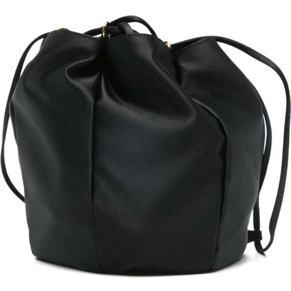PRADA Satin Mini Black Women’s Bucket Shoulder Bag