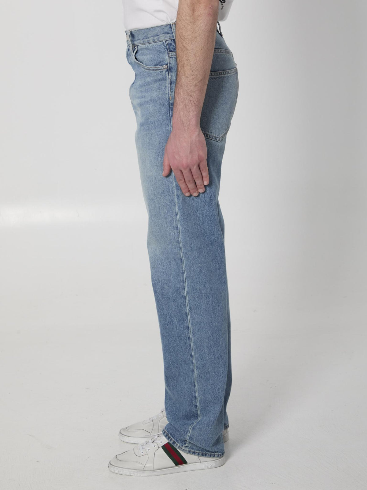 GUCCI Blue Denim Jeans Men's Pants