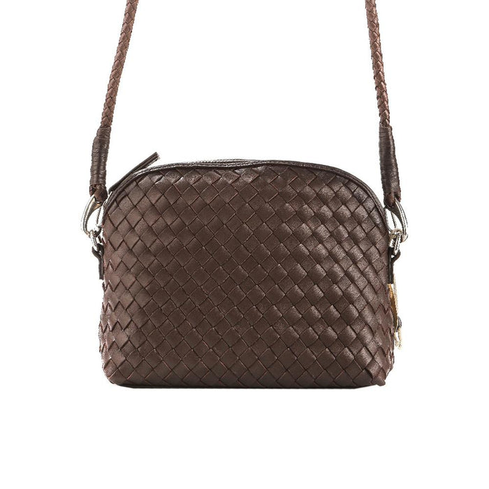 Dragon Diffusion Chunky Pellini Pochette Crossbody Bag for Women 8011 DARK BROWN