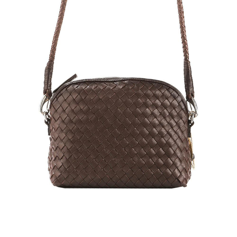 Dragon Diffusion Chunky Pellini Pochette Crossbody Bag for Women 8011 DARK BROWN
