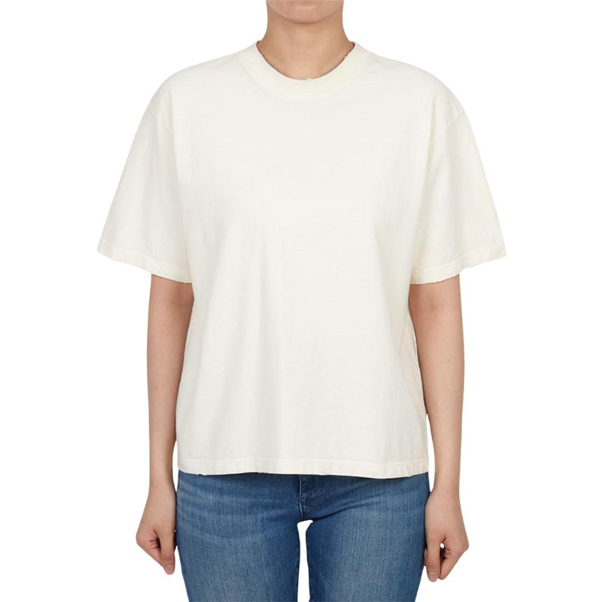 GOLDEN GOOSE Women’s Short Sleeve T-Shirt White Cotton