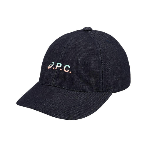 A.P.C. Indigo Denim Cap Unisex Charlie APC x Asics