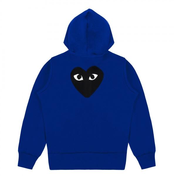 Comme des Garcons Women’s Zip-Up Hoodie Back Heart Play Logo Hoodie