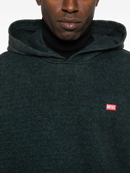 DIESEL Black Blue S KAI Hooded Sweater Hoodie A186500AGBZ9XXA