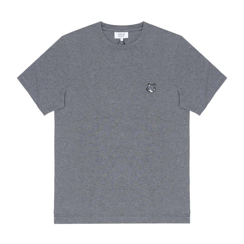 Maison Kitsune Grey Fox Head Short Sleeve T-Shirt Men