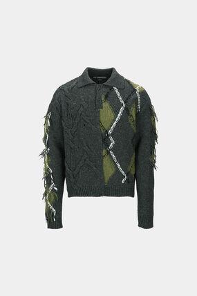 Andersson Bell Men’s Crewneck Knit Sweater ATB1346M CHARCOAL DOM