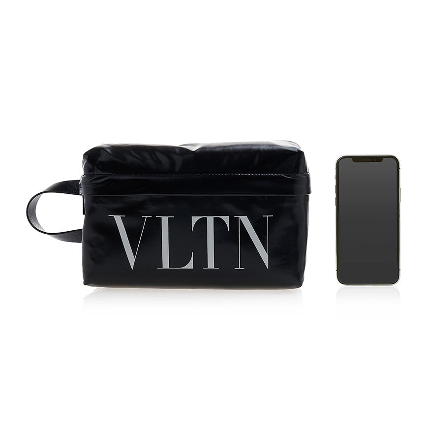 VALENTINO VLTN Logo Black Unisex Clutch Pouch 2Y2P0U02 MWL 0NI 1