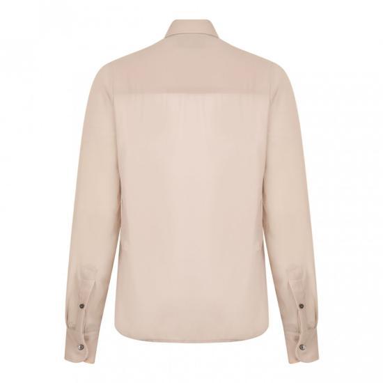 AMI Beige Cotton Button-Up Shirt FSH051 PL0027