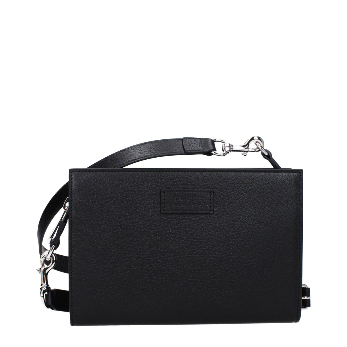 GUCCI Black Leather Crossbody Bag