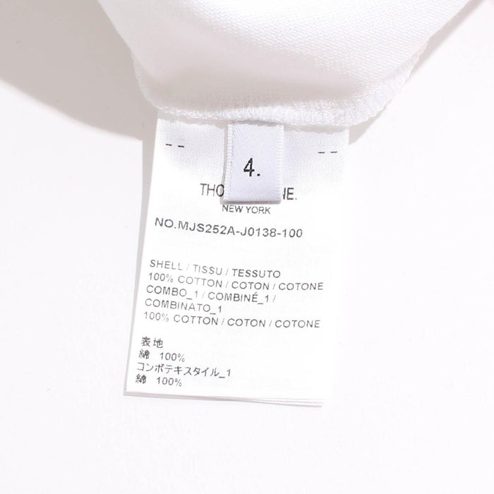 THOM BROWNE RWB Stripe Crewneck Short Sleeve T-Shirt White