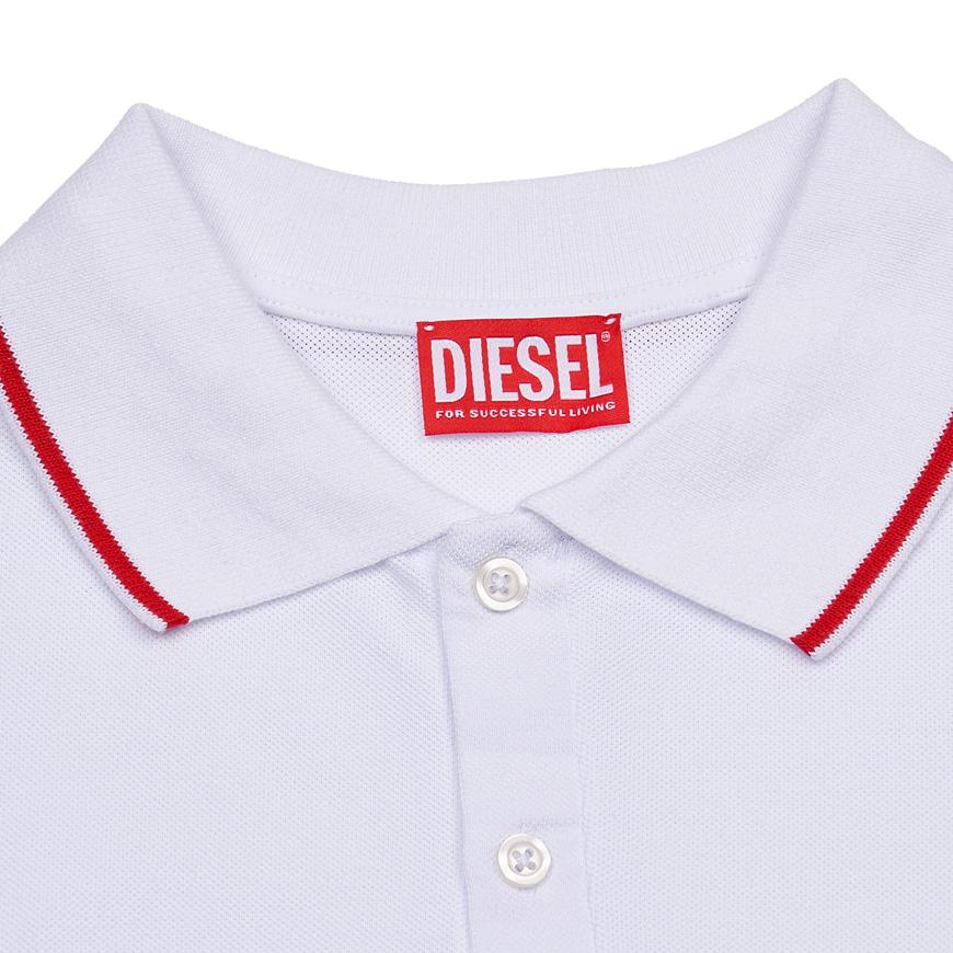 DIESEL Men’s Short Sleeve Polo T-Shirt A15033 0JMAD 100