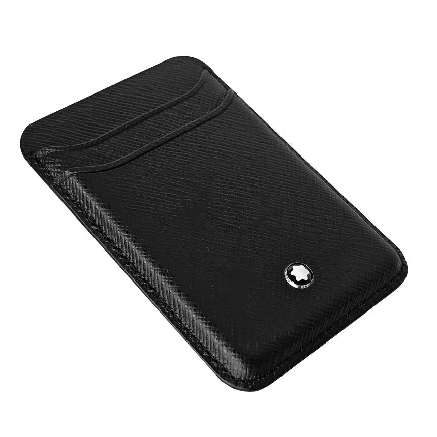 Montblanc Sartorial 2CC MagSafe Leather Card Holder Wallet 130325