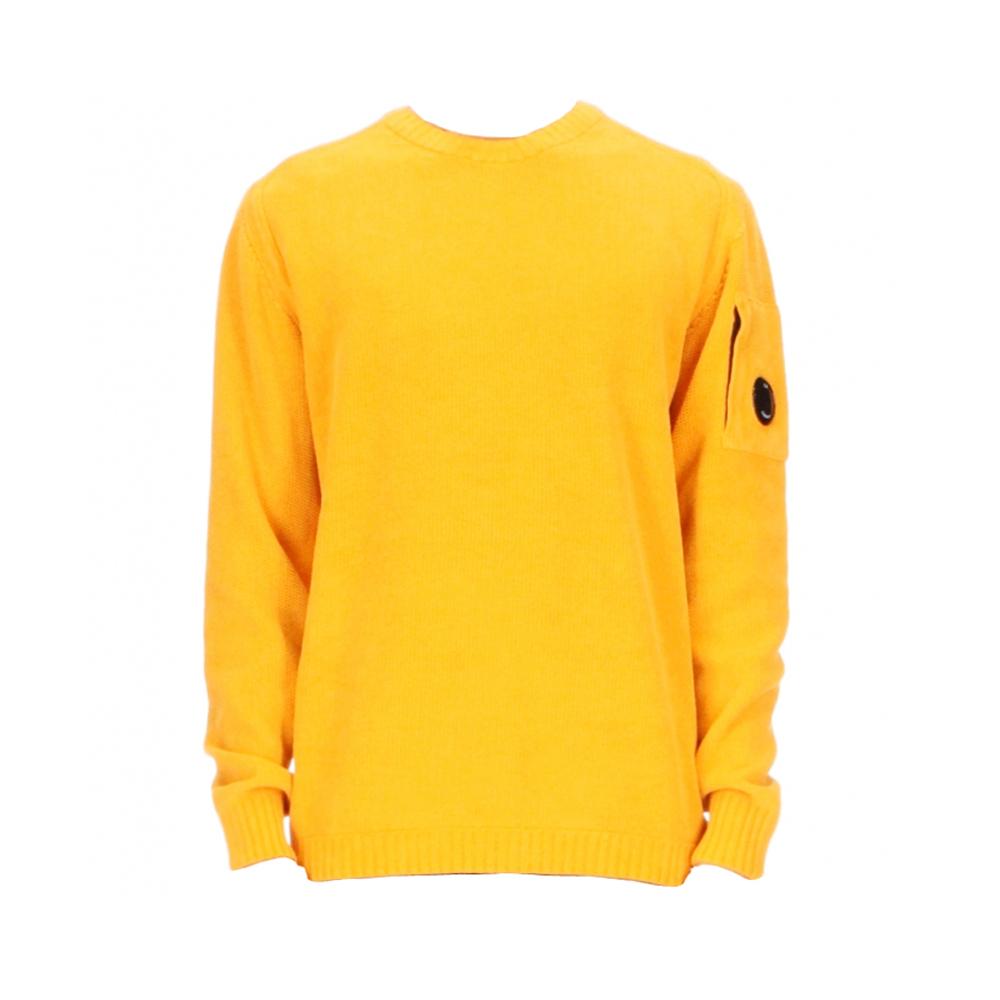 CP Company Lens Logo Crewneck Knit Sweater for Men 12CMKN109A 004128G 239