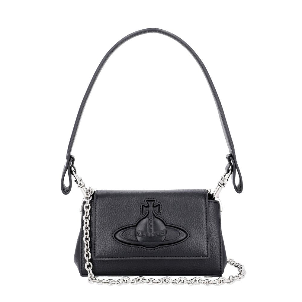 Vivienne Westwood Hazel Vegan Bio-Green Grain Small Chain Shoulder Bag