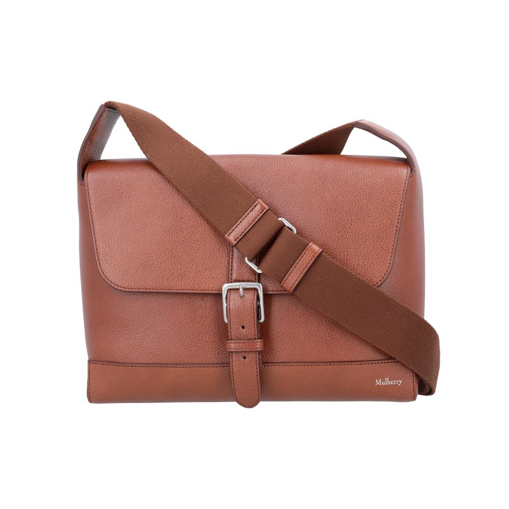 Mulberry Chiltern Small Crossbody Bag Grain Leather Brown Men’s