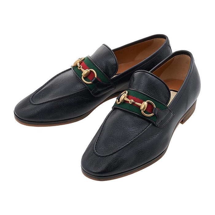 GUCCI Men's Horsebit Loafers Black Leather