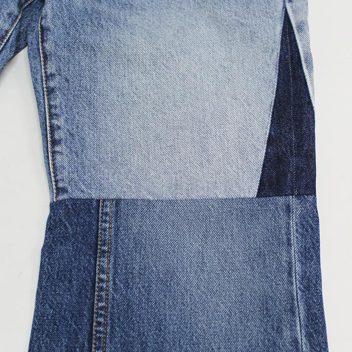 Chloe Women's Patchwork Flared Denim Jeans CH24WDP14159 4ZD