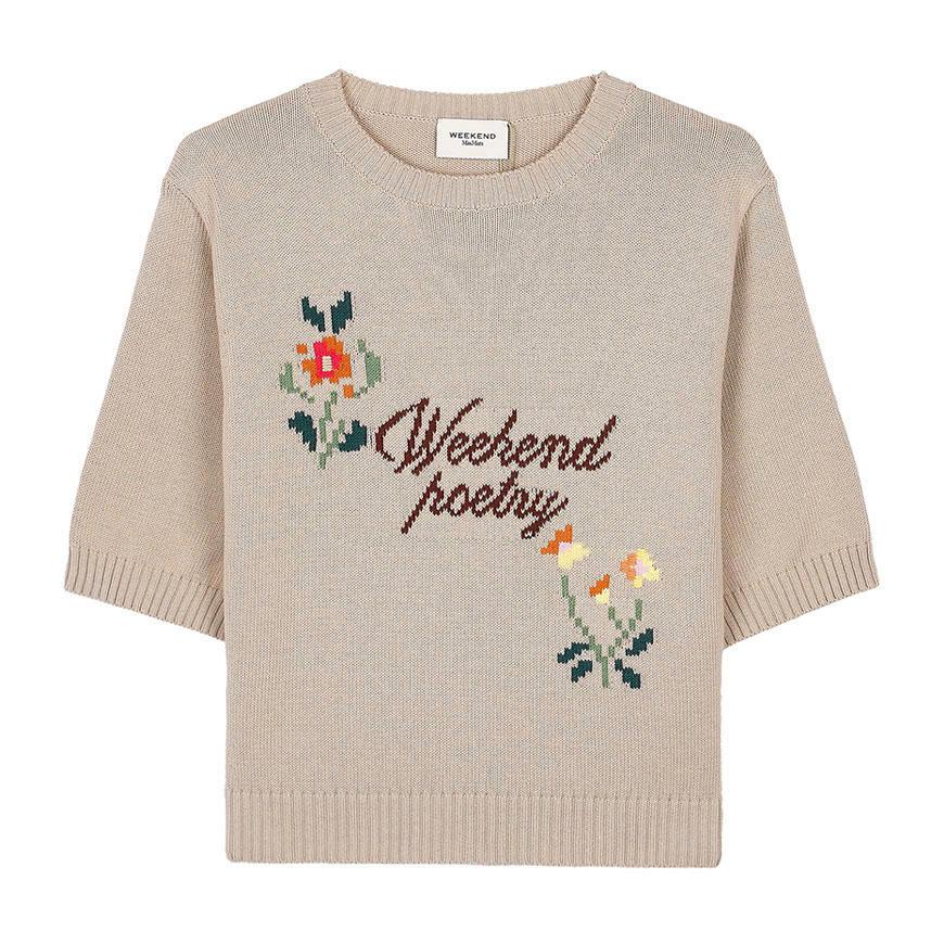 Max Mara Fiacre Cotton Crewneck Knit Sweater for Women