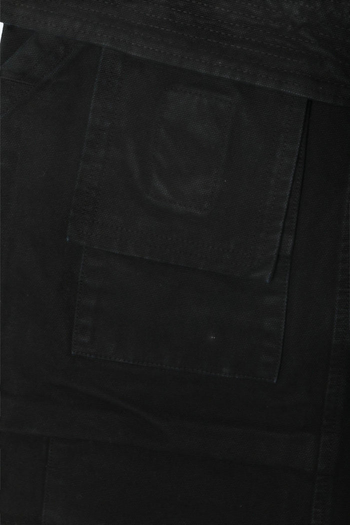 Rick Owens DRKSHDW Black Cotton Canvas Creatch Cargo Pants DU01E3376 CVS 09