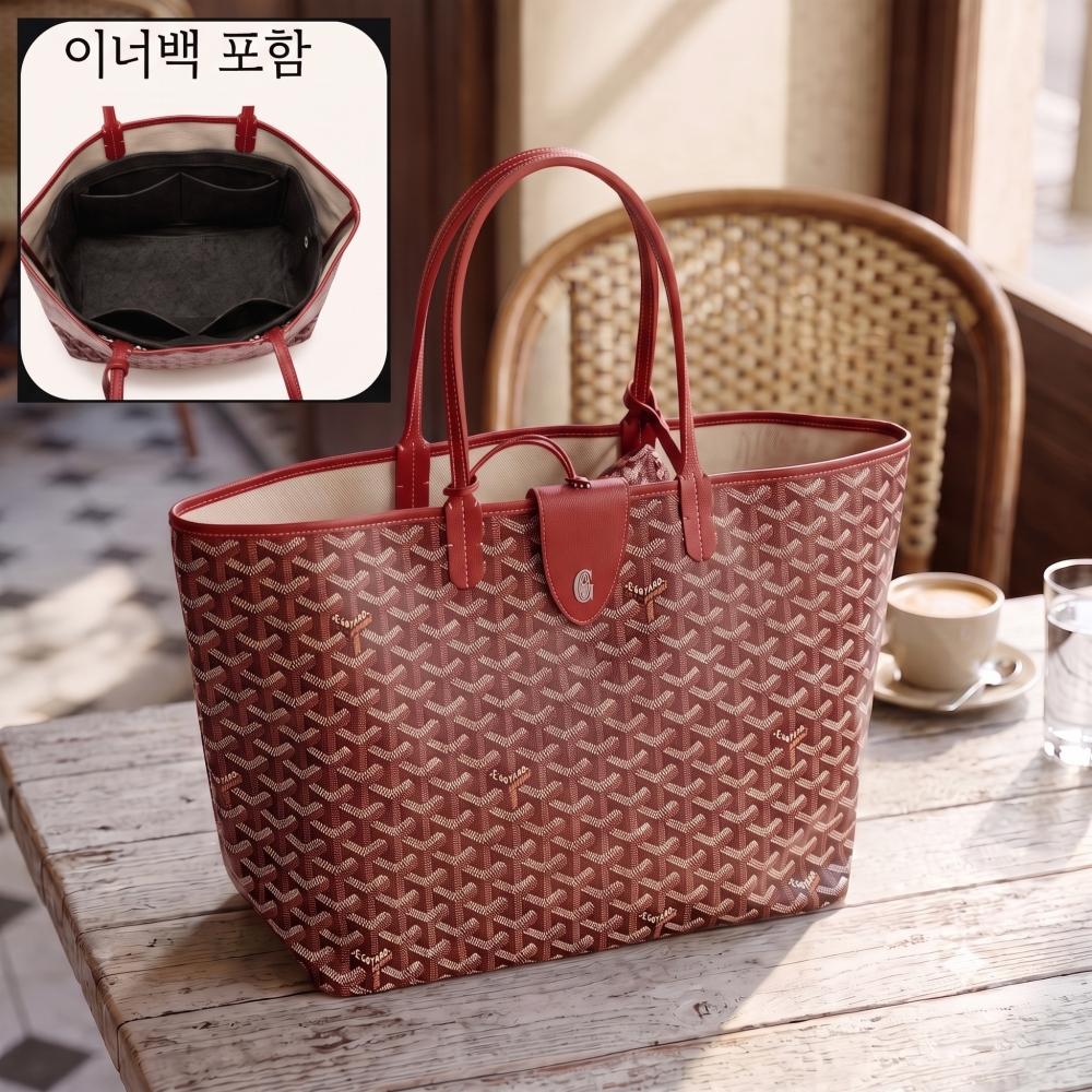 GOYARD Saint Louis PM Red Tote Bag for Women