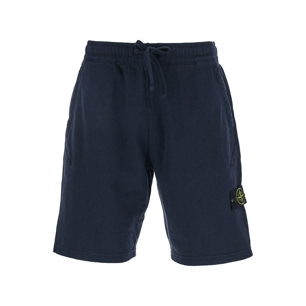STONE ISLAND Men’s Cargo Shorts Black Cotton Ripstop