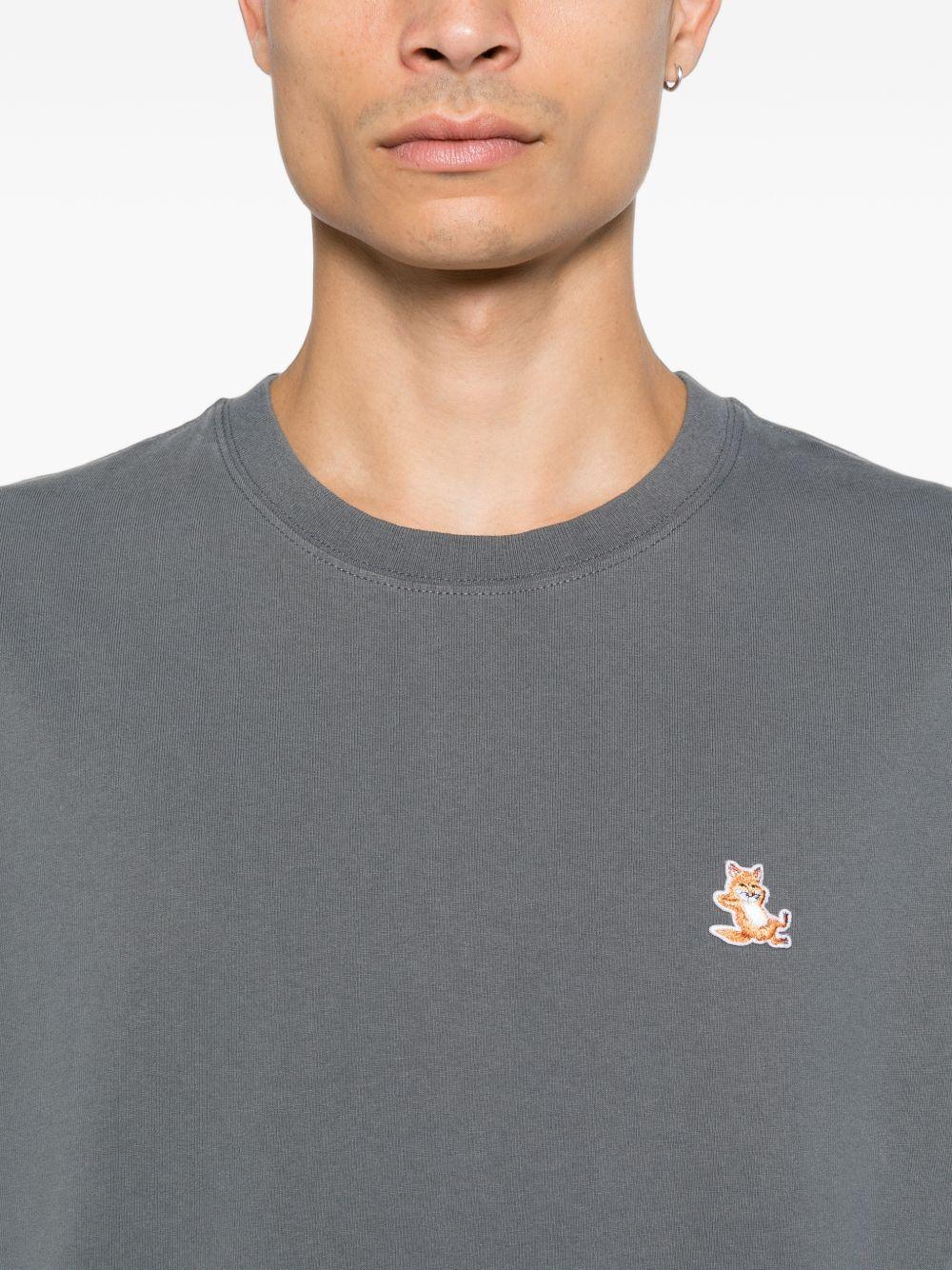 Maison Kitsune Short Sleeve T-Shirt Men’s Cotton Navy