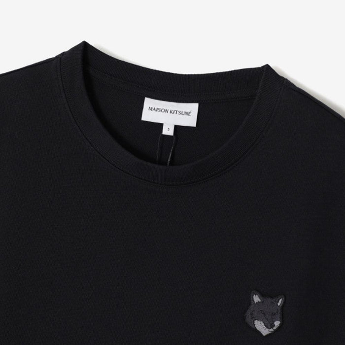 Maison Kitsune Fox Head Patch Oversized T-Shirt Black LM00107 KJ0119 P199