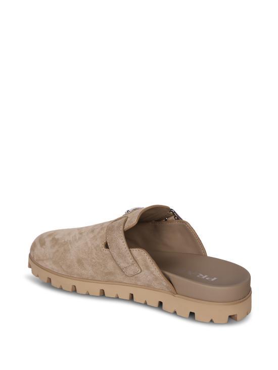 PRADA Suede Mule Slides Men’s Sandals 2S3003 054 F0F24 BEIGE DOM