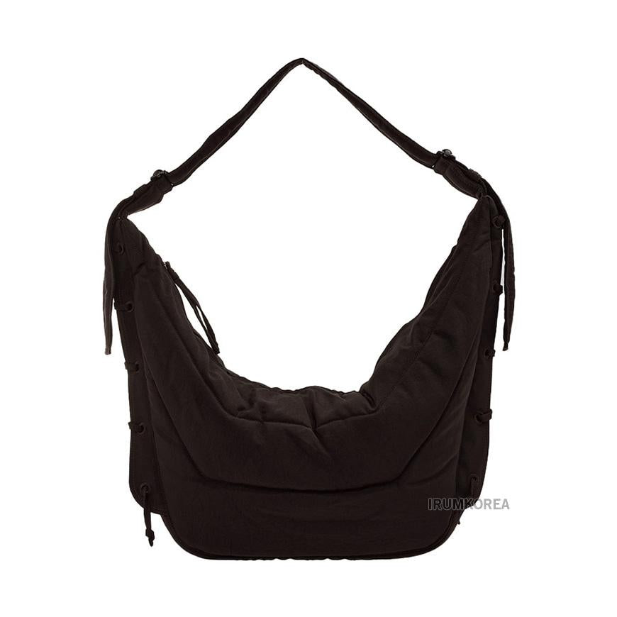 Lemaire Unisex Large Soft Shoulder Bag Brown Leather Crossbody