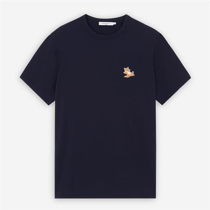 Maison Kitsune Relaxed Fox Logo Short Sleeve T-Shirt Black Navy White