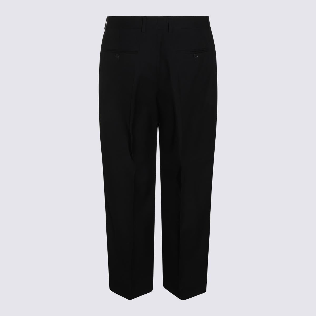 CELINE Black Wool Tailored Suit Pants for Men