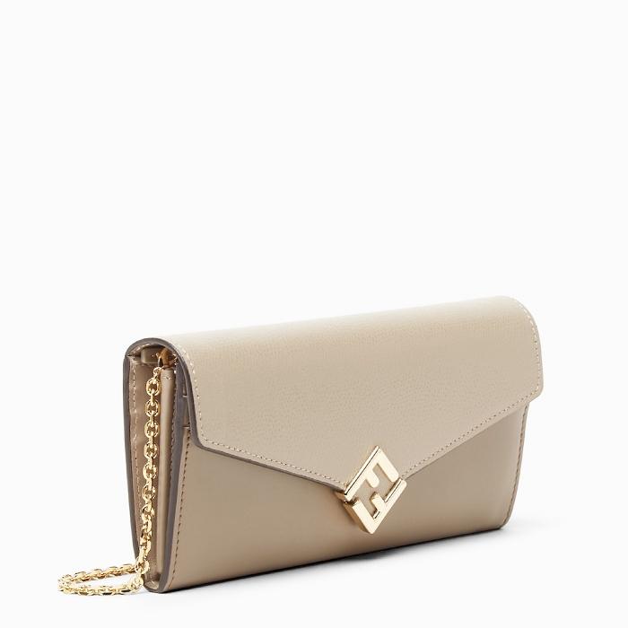 FENDI FF Diamond Chain Long Wallet 8M0365ALV4F1N1GB